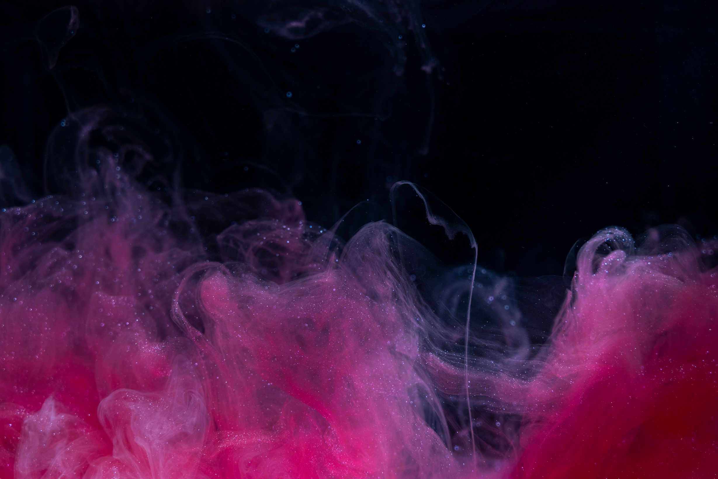 Pink Liquid in Water